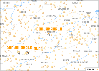 map of Donja Mahala