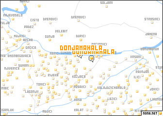 map of Donja Mahala