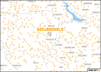 map of Donja Mahala