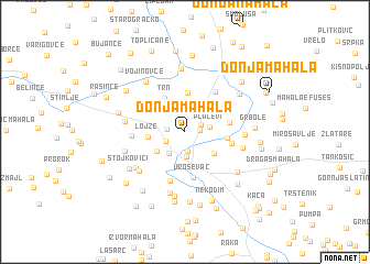 map of Donja Mahala