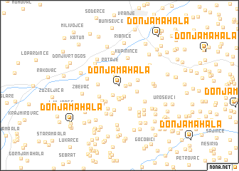 map of Donja Mahala