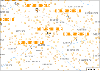 map of Donja Mahala