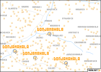 map of Donja Mahala
