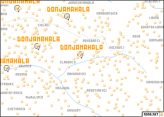 map of Donja Mahala