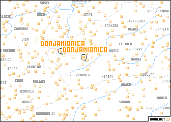 map of Donja Mionica