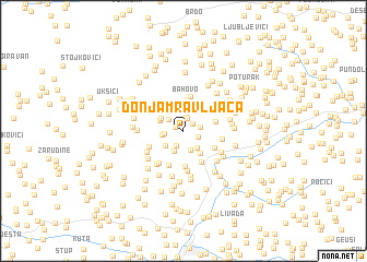 map of Donja Mravljača