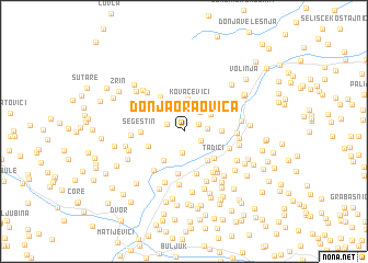 map of Donja Oraovica