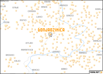 map of Donja Ozimica