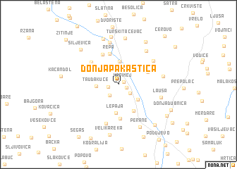 map of Donja Pakaštica