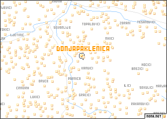 map of Donja Paklenica