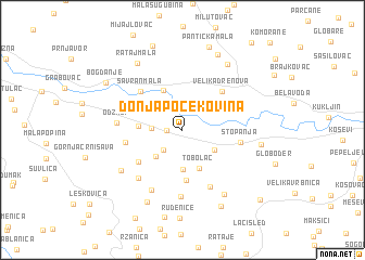 map of Donja Počekovina