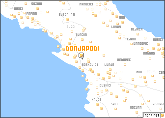 map of Donja Podi
