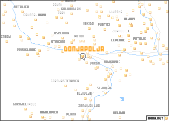 map of Donja Polja