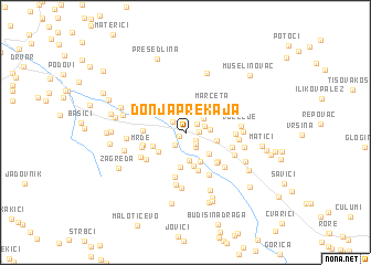 map of Donja Prekaja