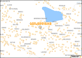 map of Donja Prisika