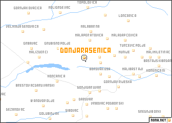 map of Donja Rašenica