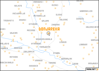map of Donja Reka