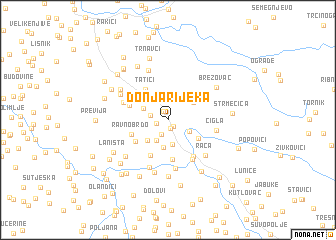 map of Donja Rijeka