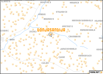 map of Donja Sandija