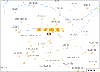 map of Donja Sibnica