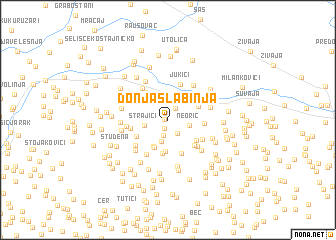 map of Donja Slabinja