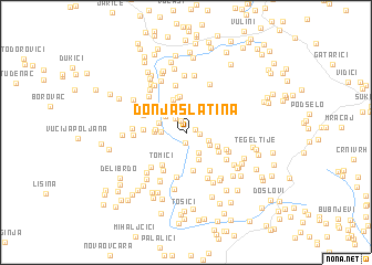 map of Donja Slatina