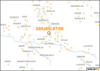 map of Donja Slatina