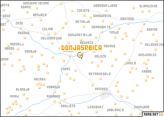 map of Donja Srbica