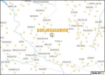 map of Donja Sugubina