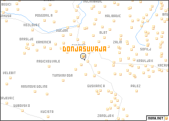 map of Donja Suvaja