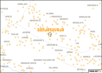 map of Donja Suvaja