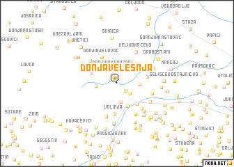 map of Donja Velešnja