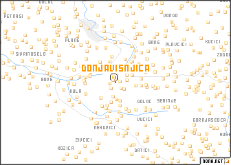 map of Donja Višnjica