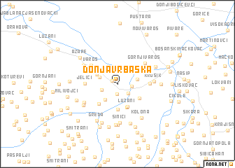 map of Donja Vrbaška