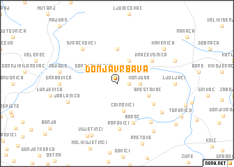 map of Donja Vrbava