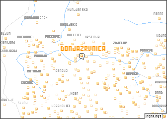 map of Donja Žrvnica