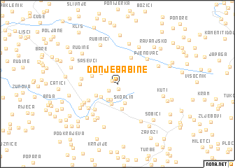 map of Donje Babine