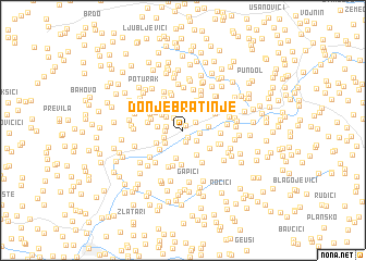 map of Donje Bratinje