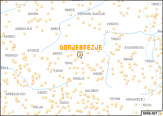 map of Donje Brezje