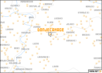 map of Donje Čamage