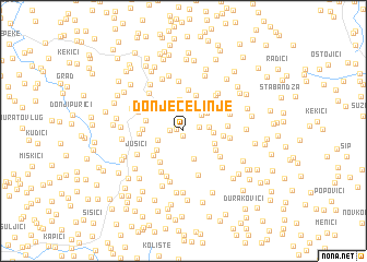 map of Donje Čelinje