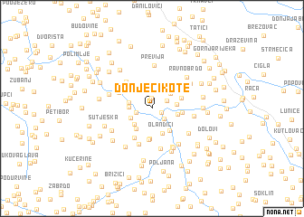 map of Donje Cikote