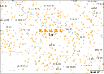 map of Donje Crvica