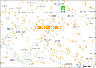 map of Donje Dračevo