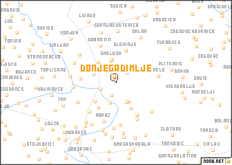 map of Donje Gadimlje