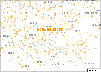 map of Donje Jugovo