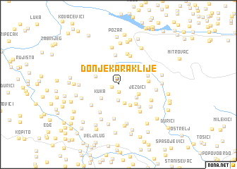 map of Donje Karaklije