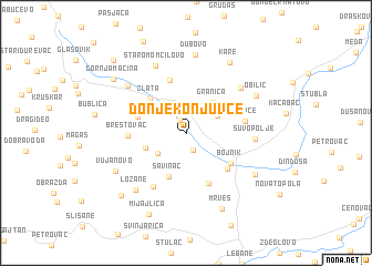 map of Donje Konjuvce