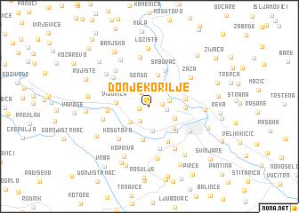 map of Donje Korilje