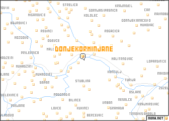 map of Donje Korminjane